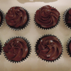 Ganache-Filled Chocolate Cupcakes