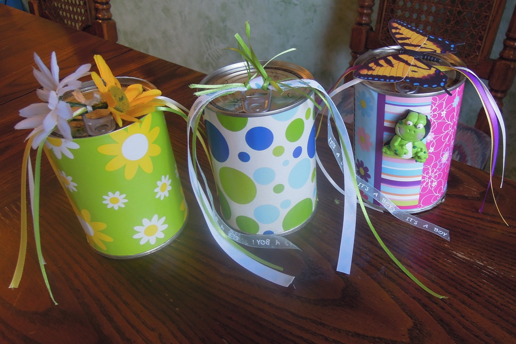 Tin Can gifts and favors