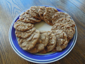 soft peanut butter cookies {no flour, no butter}