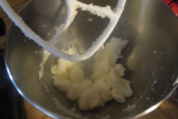 creamed butter and sugar