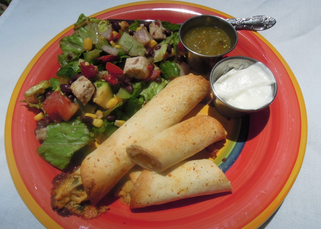 Baked chicken taquitos