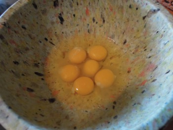 6 eggs for a large batch