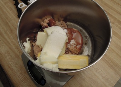 I weigh many of my ingredients in a pot to get started. 