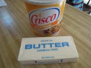 butter and crisco