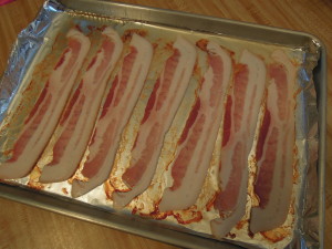 pan of bacon