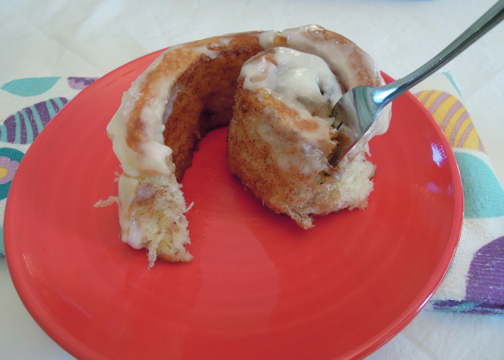 Unwind with a delicious cinnamon roll for breakfast, a snack, or maybe even supper. 