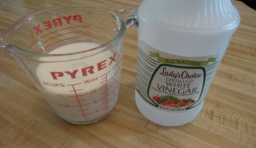 vinegar and milk